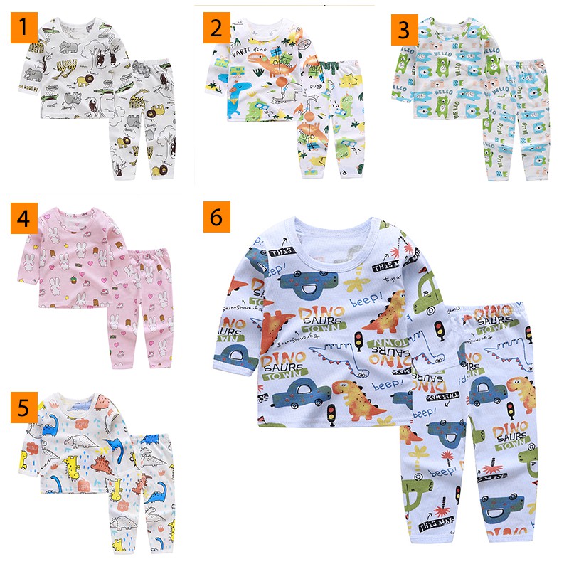 PREMIUM QUALITY Baju Bayi Kaos Anak Setelan Celana Lengan Panjang Laki Perempuan COD Sweater Import