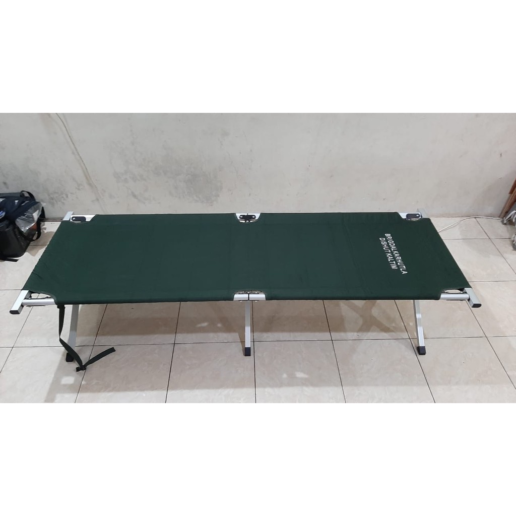 Velbed Alumunium , Tempat Tidur Lipat , Velbed Standar TNI , Tempat TIdur Outdoor / Indoor