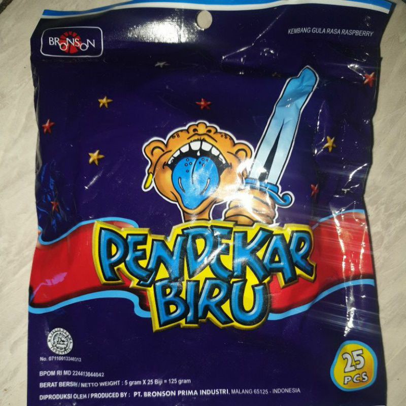 

Permen Pendekar Biru isi 25 Pcs