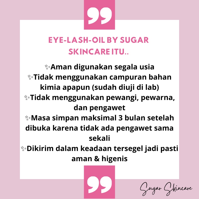 BPOM EYE LASH OIL SERUM EYEBROW &amp; SERUM EYELASH SERUM BULU MATA PEMANJANG BULU MATA DAN ALIS SERUM BULMAT BY SUGAR BPOM