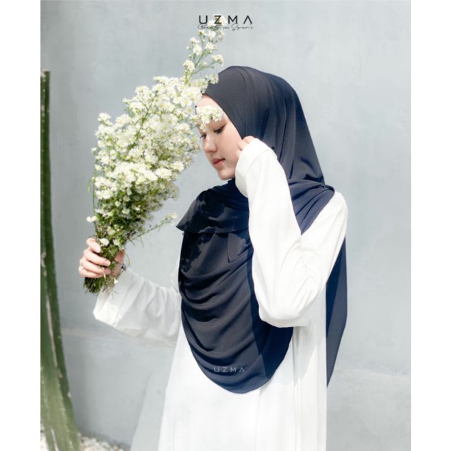 Naya Khimar | Khimar | Malaysian Style | Hijab Instan | Polos | Uzma Hijab | Original | Agen Depok