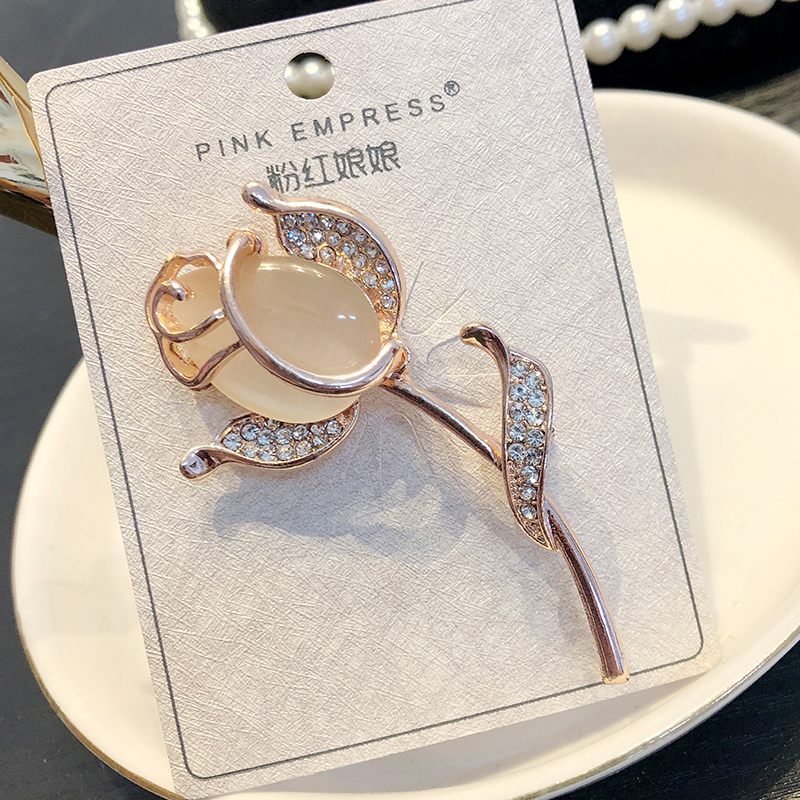 Bros Bros Pin Perempuan Korea Suasana Mewah Selendang Gesper Mantel Kardigan Dekorasi Kreatif-5