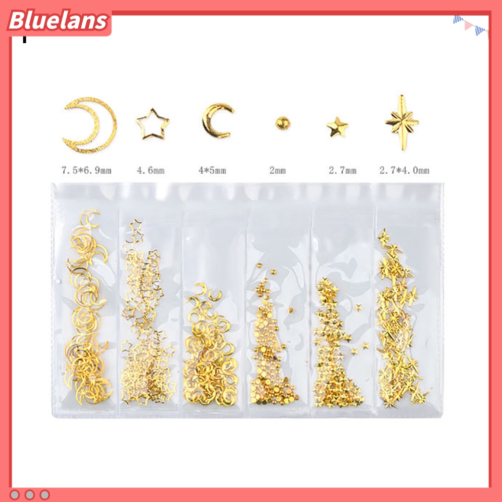 Bluelans Frame Metal Bentuk Geometri Hollow Untuk Dekorasi Nail Art DIY