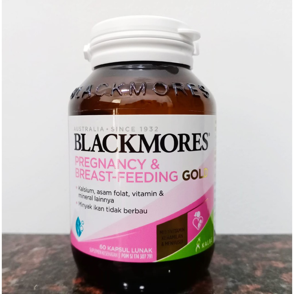 Jual Blackmores Pregnancy & Breast-Feeding Gold isi 60 Kapsul Lunak ... image