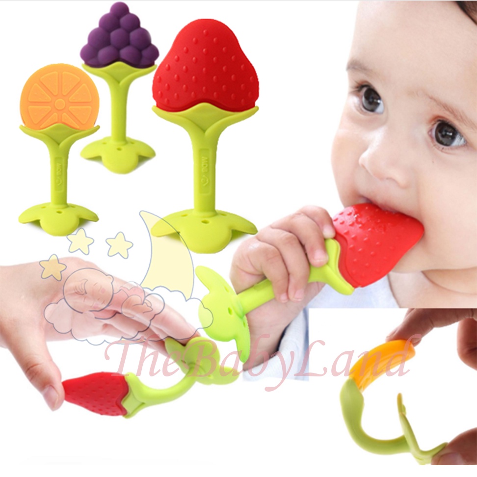 [1KG 65PCS] Babyland Teether Buah / Gigitan Bayi Model Buah / Baby Tooth Teethe [Tanpa Packingan]