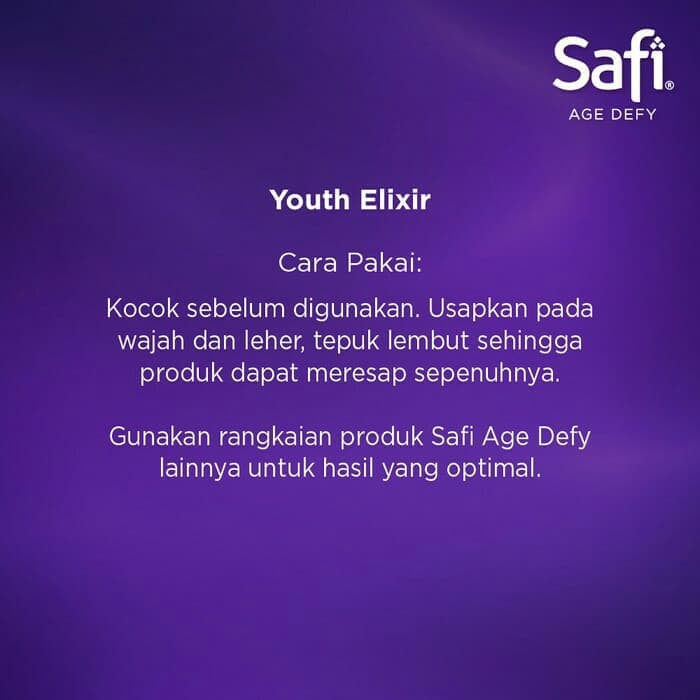 SAFI AGE DEFY YOUTH ELIXIR (SERUM GOLD ANTI AGING) - 29GR