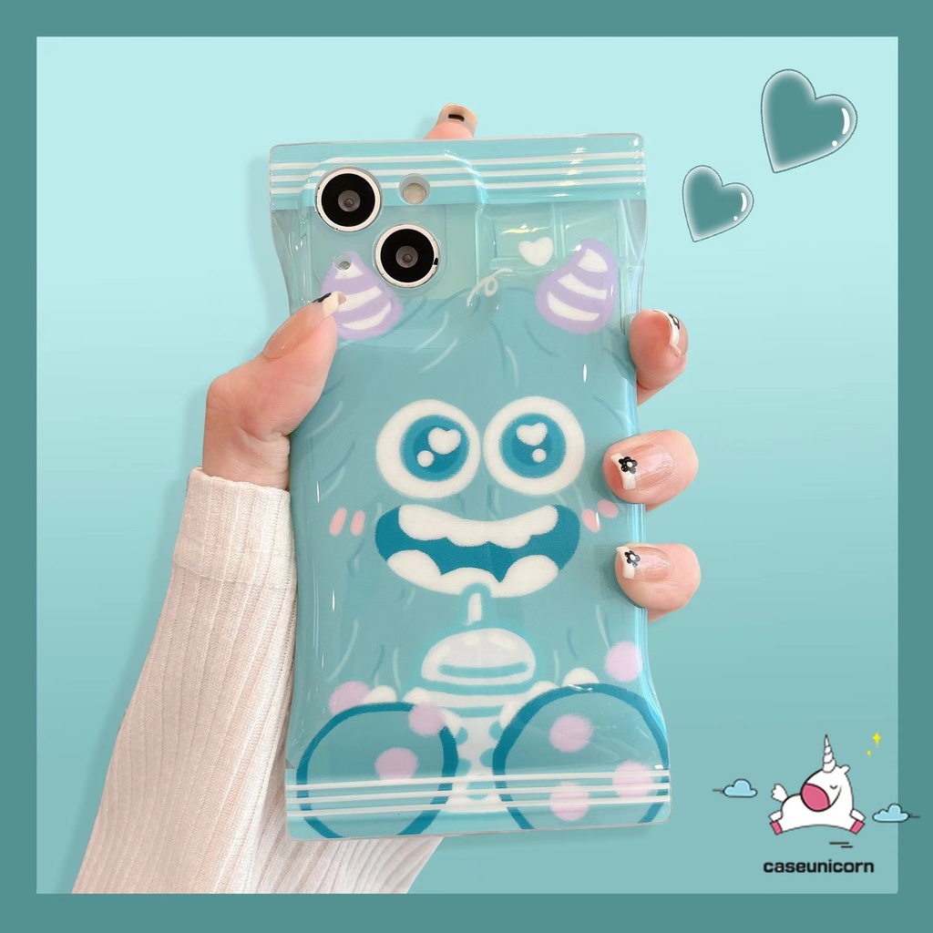 Soft Case Pelindung Motif Kartun Monster Untuk iPhone 7plus 8 7 6 6s Plus 14 11 12 13 Pro Max XR X Xs Max SE 2020