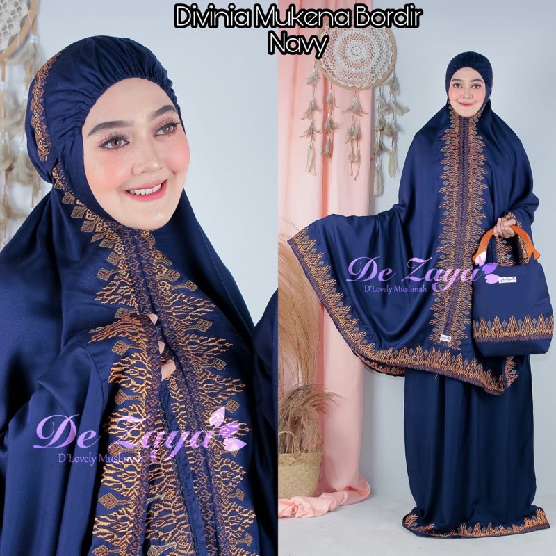 Mukena Bali Narnia Bordir ORI De Zaya Size Super Jumbo