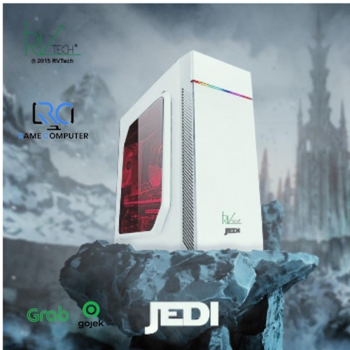 CASING GAMING RVTECH JEDI WHITE CASE KOMPUTER RV TECH