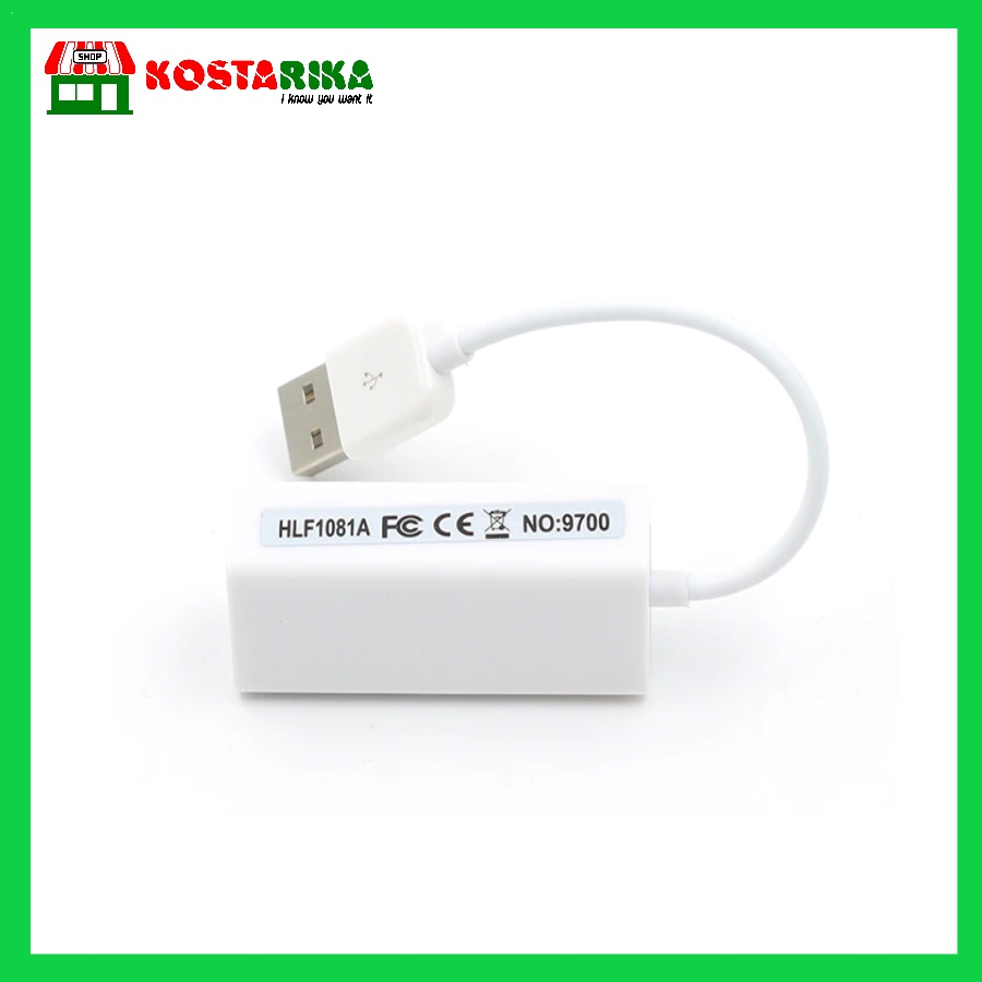 Converter Usb 2.0 to lan ethernet cable 100Mbps Konektor Usb To Internet rj45 Adapter