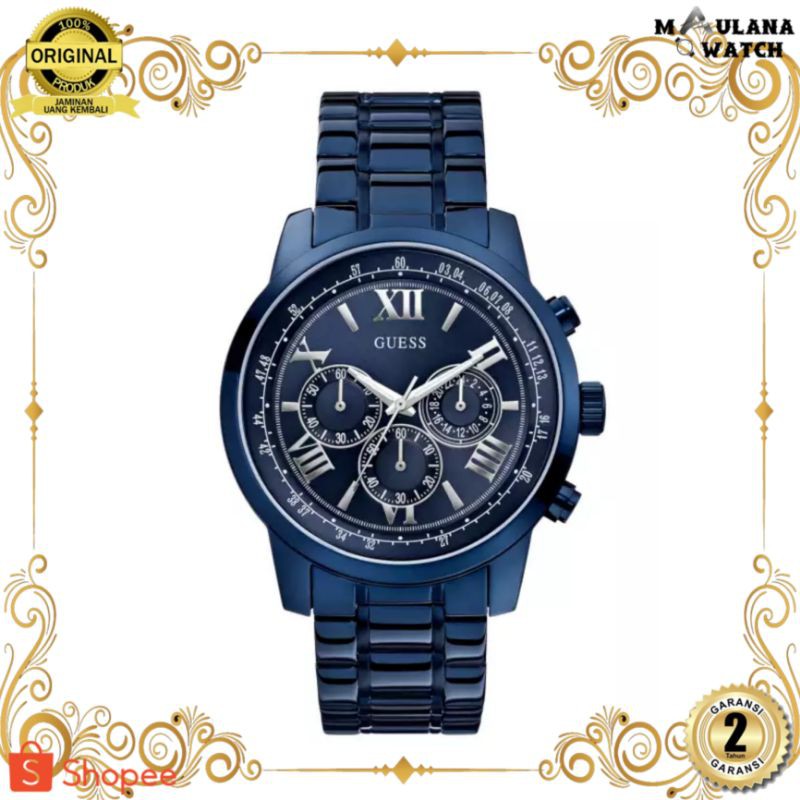 JAM TANGAN PRIA WANITA | RANTAI | KULIT | KARET | MURAH | PRIA ORIGINAL [ GUESS W0379G5] PAPER BAG
