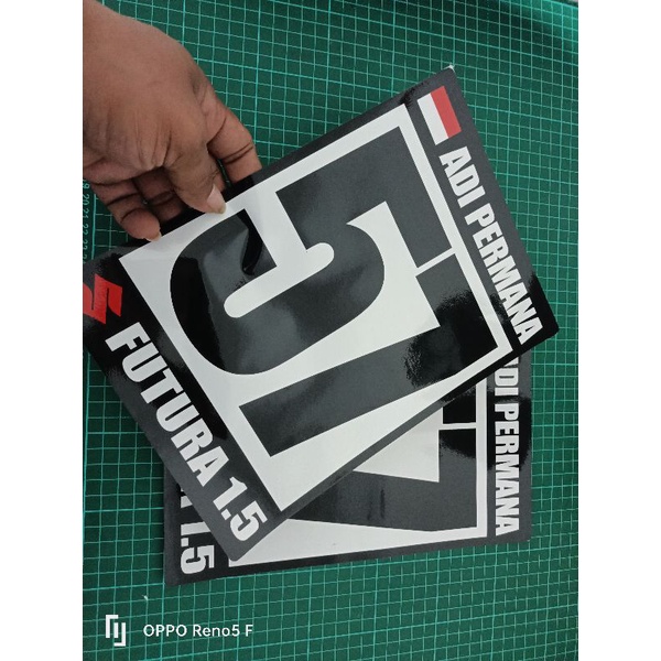 STIKER STICKER VINYL NOMOR START PINTU MOBIL. STIKER RACING. STIKER NOMOR START. STIKER NOMOR LAMBUN