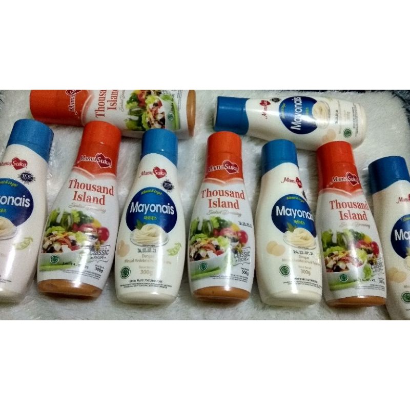 MAYONAISE MAMA SUKA 300GR THOUSAND ISLAND CHESSY MAYO HONEY MUSTARD ROASTED SESAME SALAD DRESSING
