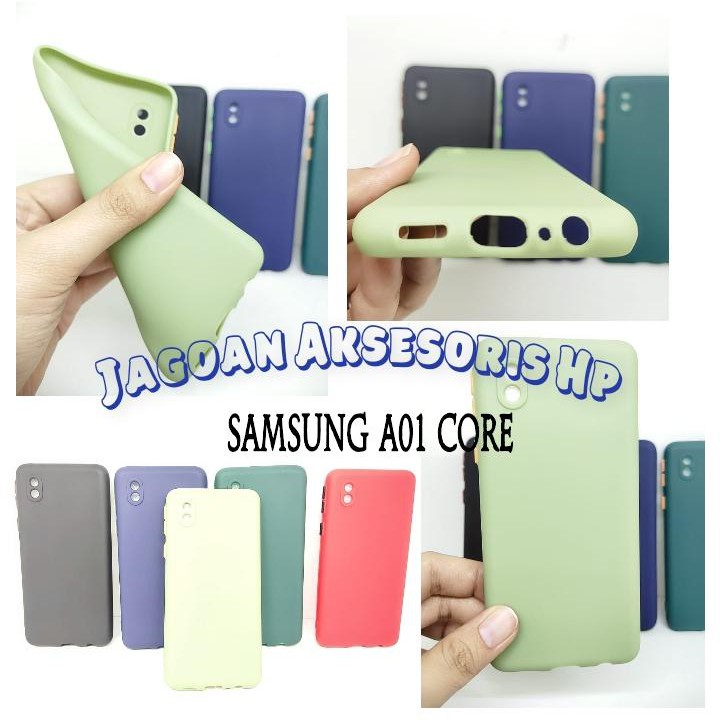 SMPC TPU Samsung A01 Core 5.3 inchi SoftCase Macaron Protection Camera inch SoftCase Macaron Protect