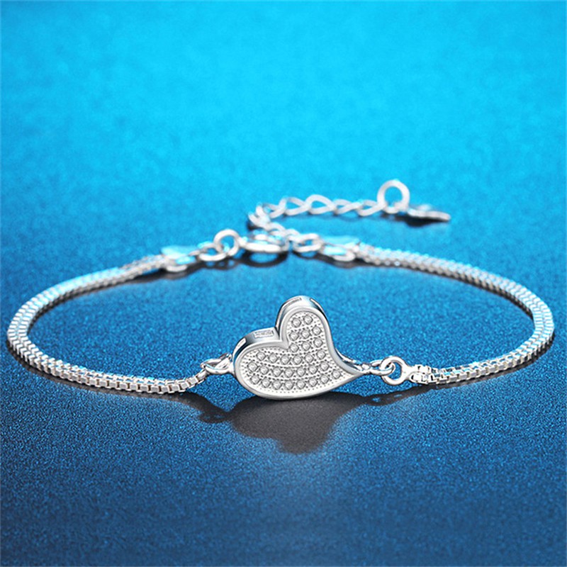 Gelang Perak Asli / Bracelet S925 / Sterling Silver /Wanita Korea Unik bracelet / Charm Gelang pria & Wanita / Gelang Couple / Gelang TitaniumA6-J