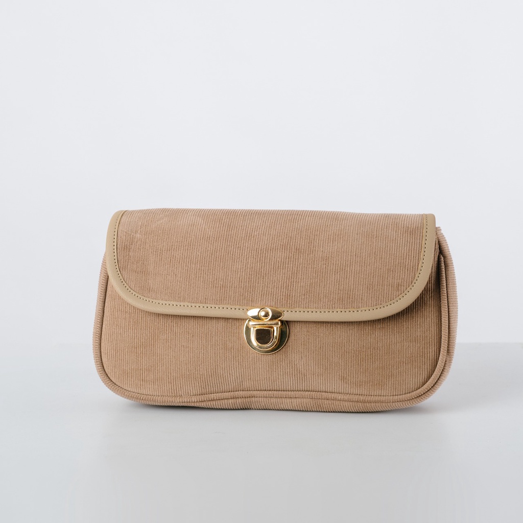 IGOTCHA Vintage Corduroy Shoulder Bag [C3-C5]-Choco Milk