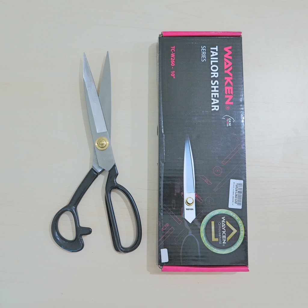 

Gunting Potong Bahan Kain WAYKEN TC-W260/TC W260 10" Inch Tailor Shear