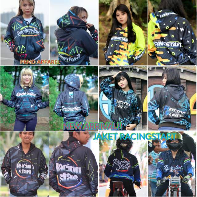 JAKET RACINGSTART / RACING START / RACING STAR / JAKET BALAP DRAG BIKE / JAKET MOTOR