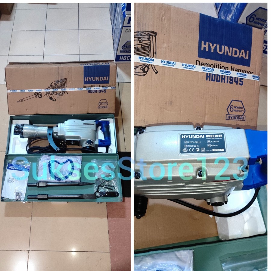 Mesin Demolition Jack Hammer Bobok Beton Dinding HYUNDAI HDDH 1954