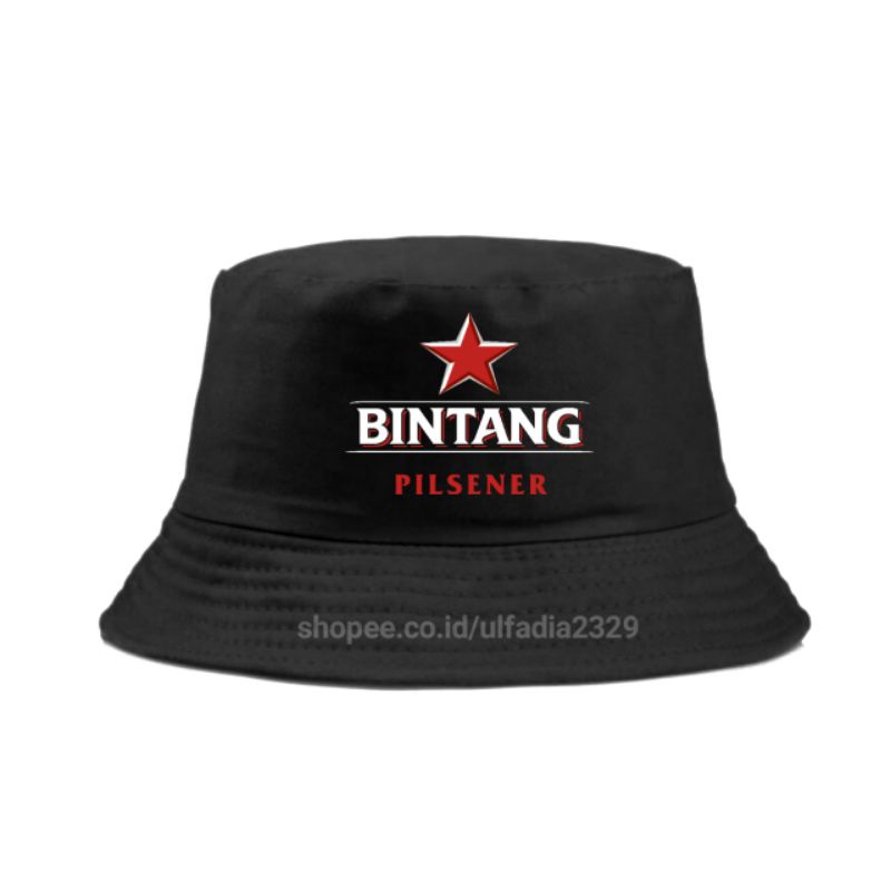 Topi Bir Bintang Bucket - Bucket Hat Bintang Pilsener