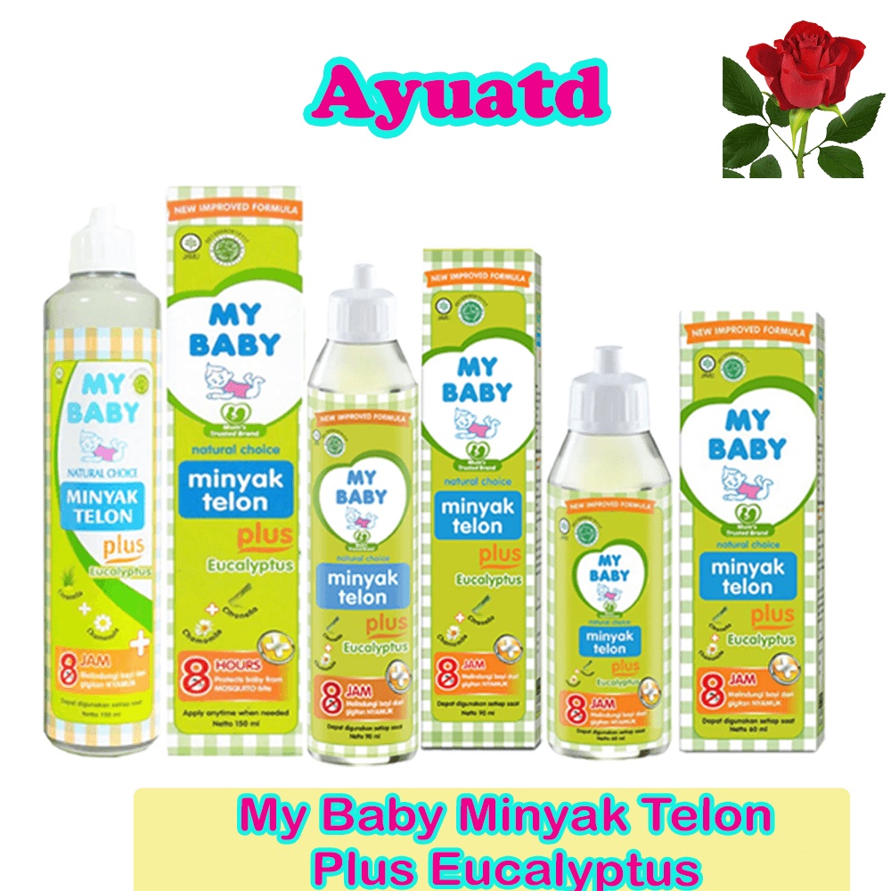 My Baby Minyak Telon Plus Eucalyptus / Lavender Minyak Bayi 60Ml/ 90Ml/ 150Ml