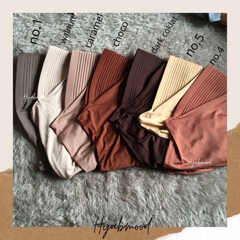 Hijab Instan Sport Warna Netral Hijab Jersey-1