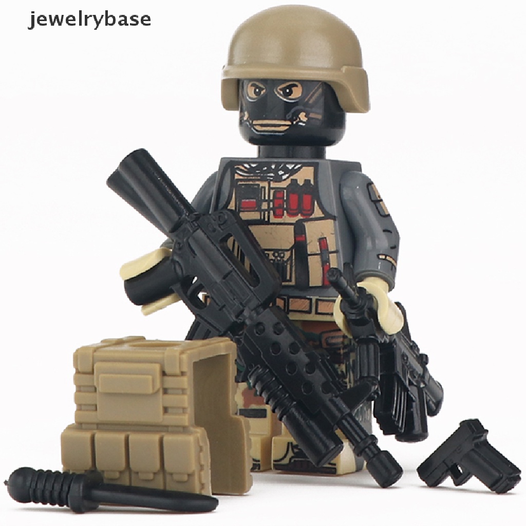 (jewelrybase) Mainan Miniatur Senjata Militer MOC SWAT City Mini Untuk Anak