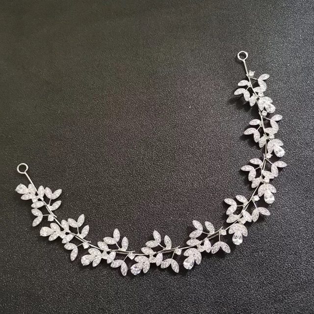 Carole ALTHEA CUBIC ZIRCONIA AAA luxury hairvine wedding hijab accessories rambut bride LUXURY