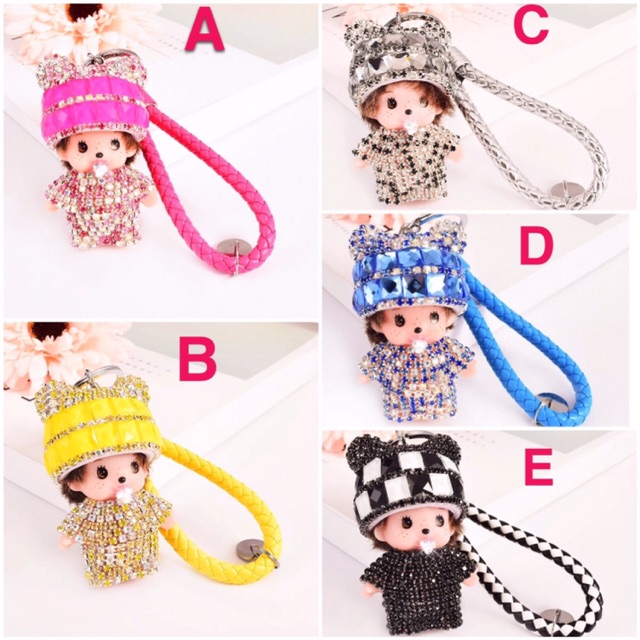 Cute OddDiamond Crystal Car Key Chain Female Bag Pendant Holiday Gift