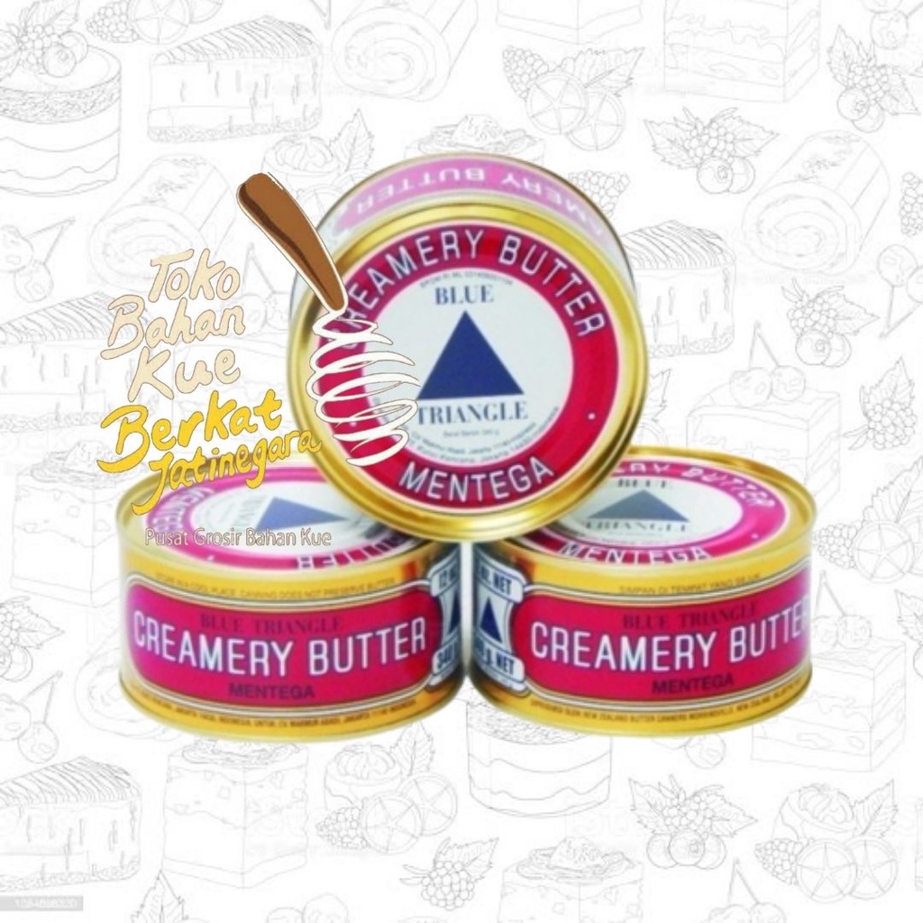 BUTTER BLUE TRIANGLE 340 GR CREAMERY / MENTEGA SEGITIGA BIRU / 1/2 CTN (12 PCS)