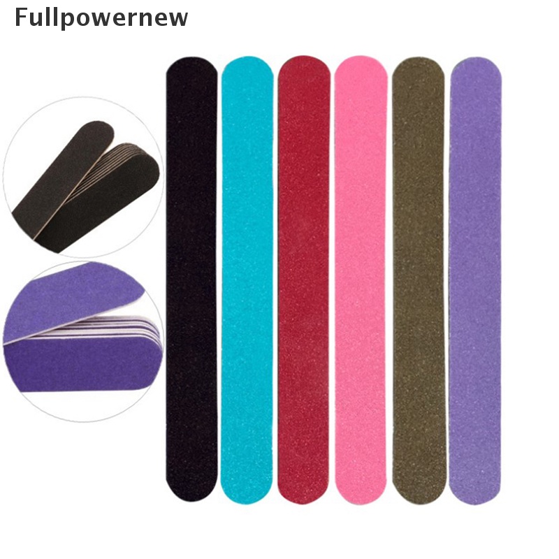 [FULL] 10Pcs Home Beauty Salon Double-Sided Disposable Nail File Emery Shaping Board