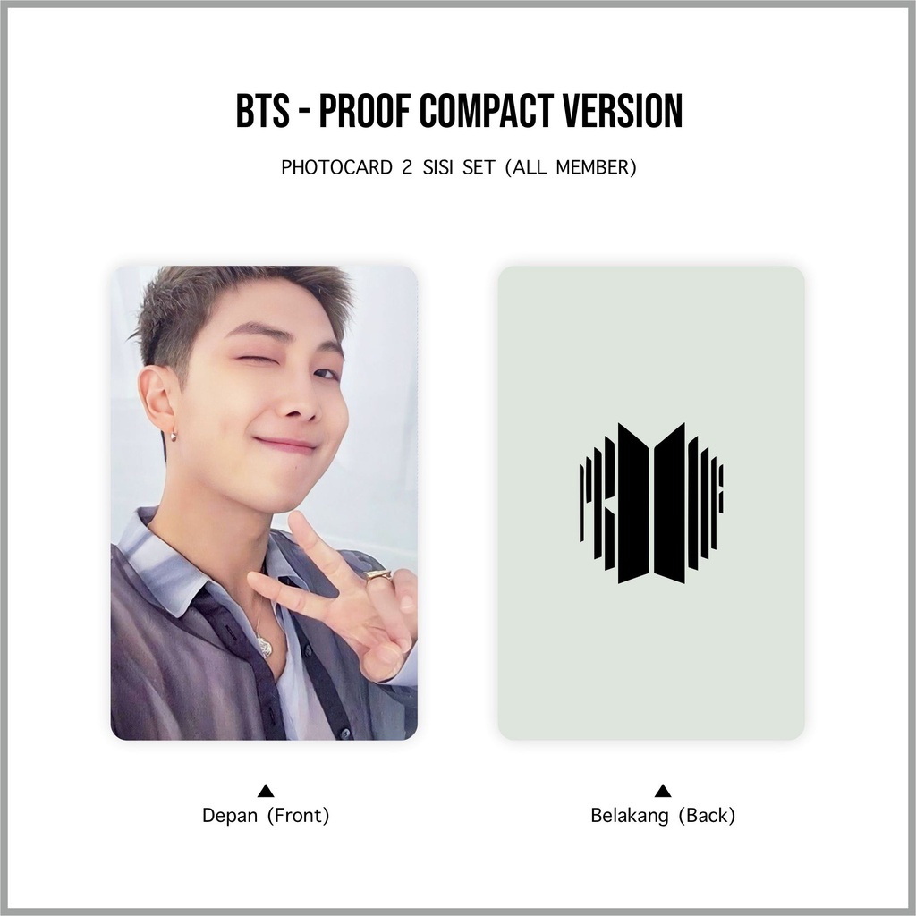 [SET] Photocard BTS Proof Compact Version