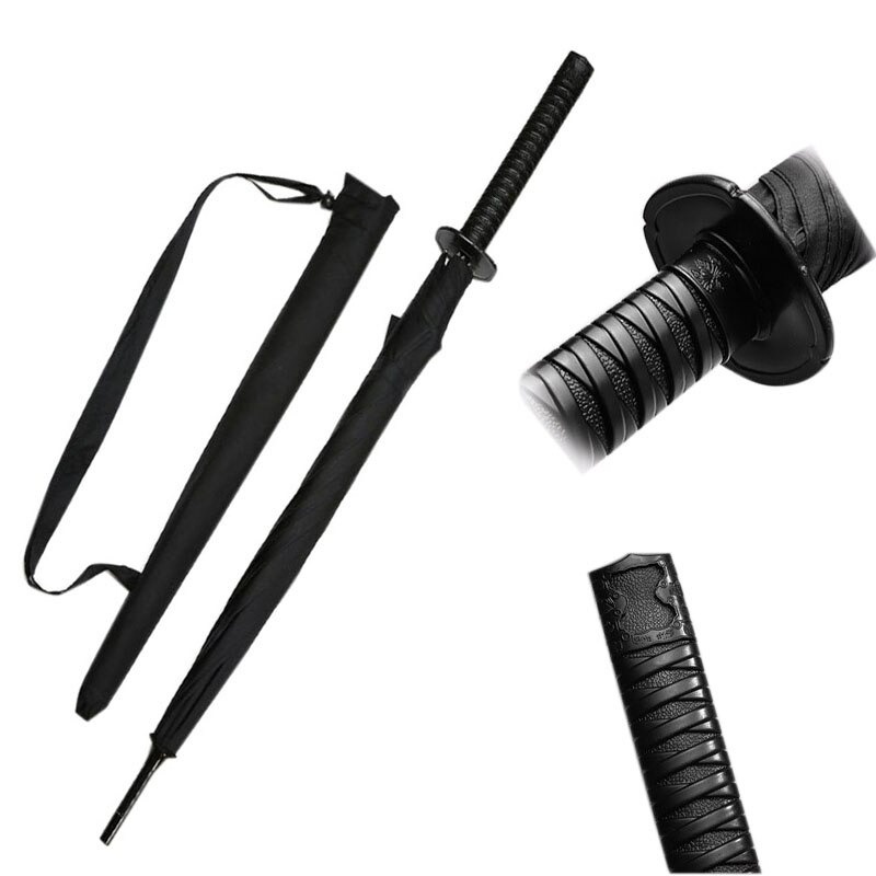 japanese creative sword samurai umbrella / payung ninja pedang samurai long handle windproof