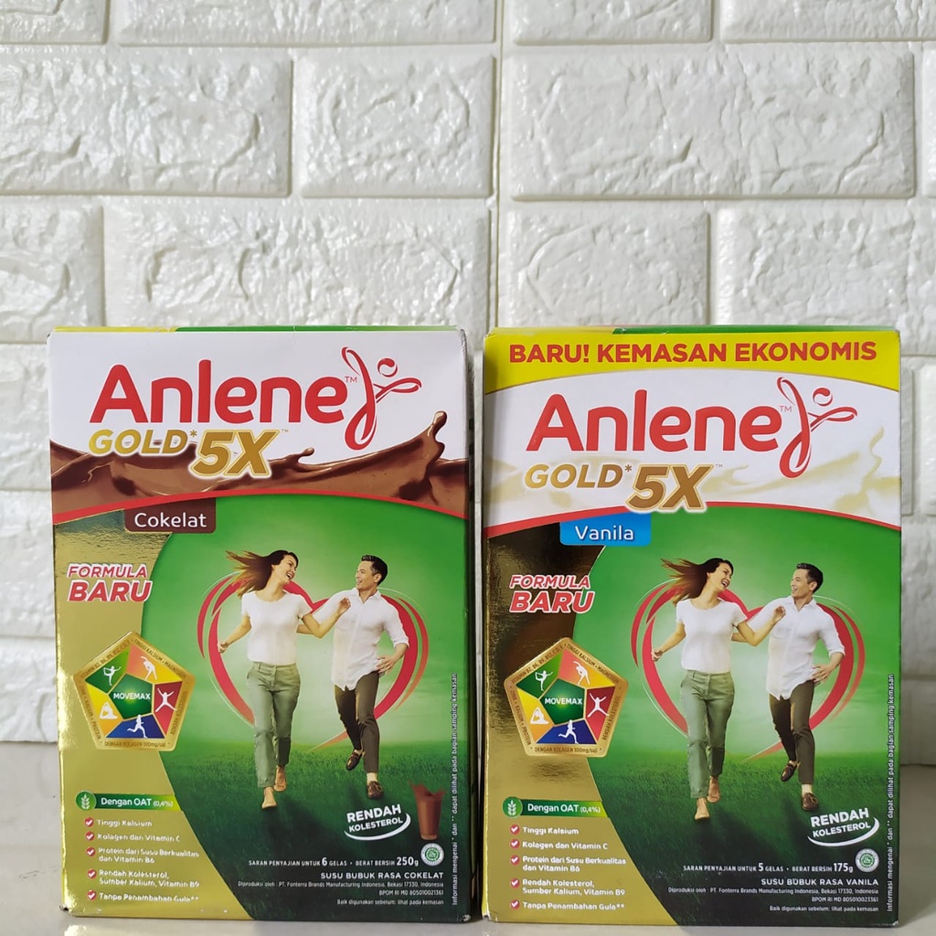 

Anlene Gold 5x Hi-Calcium 240 gr dan Anlene Actifit 3x Calcium 240 gr