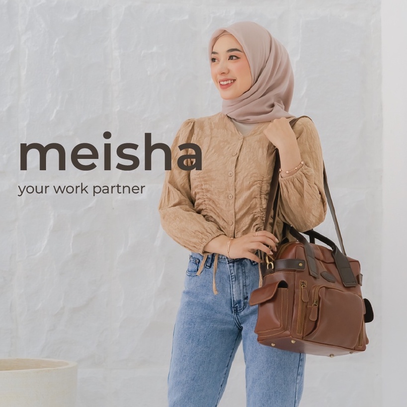 BARU!!! TAS KANTOR MEISHA SLING BAG FREE GRAFIR NAMA KAMU