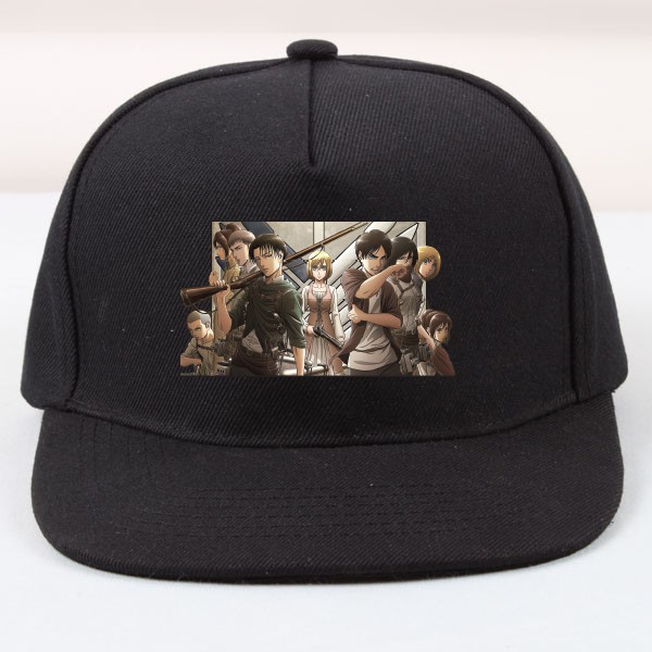Topi snapback cotton shingeki no kyojin attack titan