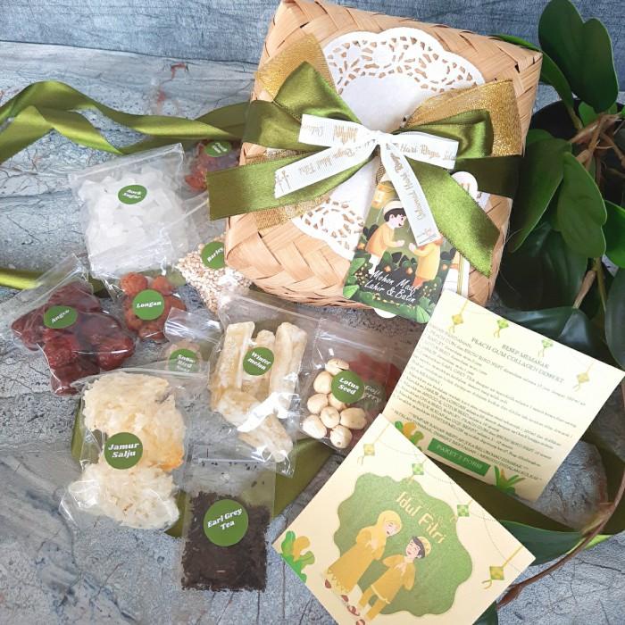 

Parsel Ramadhan Hampers Idul Fitri Peach Gum dessert + Earl grey tea Best Seller