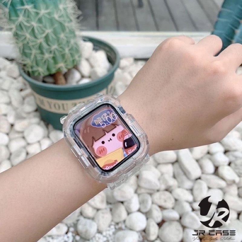 Tali Strap Apple Watch 41mm / 45mm Silikon Transparan