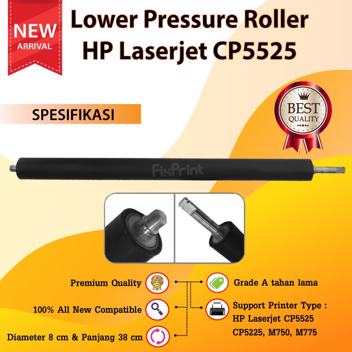 Lower Pressure Roller Printer HP Laserjet CP5525 CP5225 M750 M775 New