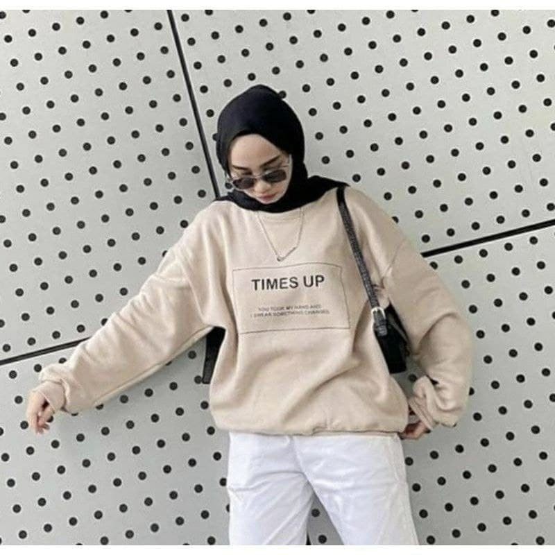 Nara Grosir - Times Up | Fashion Terkini | Sweater Termurah