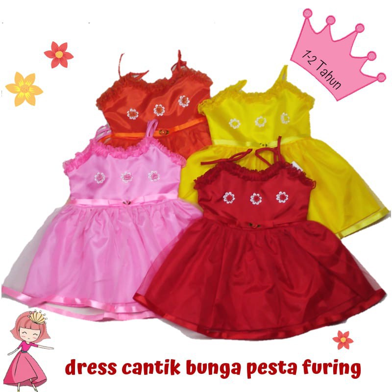 DRESS ANAK PEREMPUAN CANTIK FURING -ALEXAGROSIR