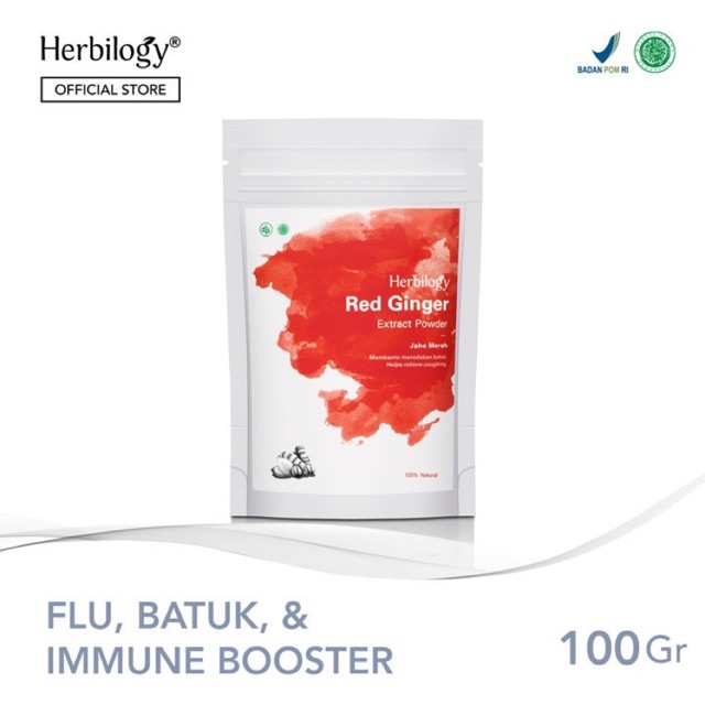 Herbilogy Red Ginger Jahe  Merah  Extract Powder 100gr 
