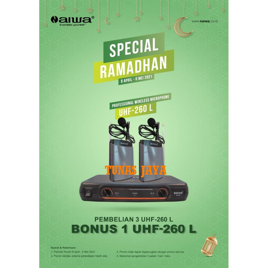 Mic Aiwa Uhf260 Dual Clip On Wireless Microphone Aiwa Uhf 260