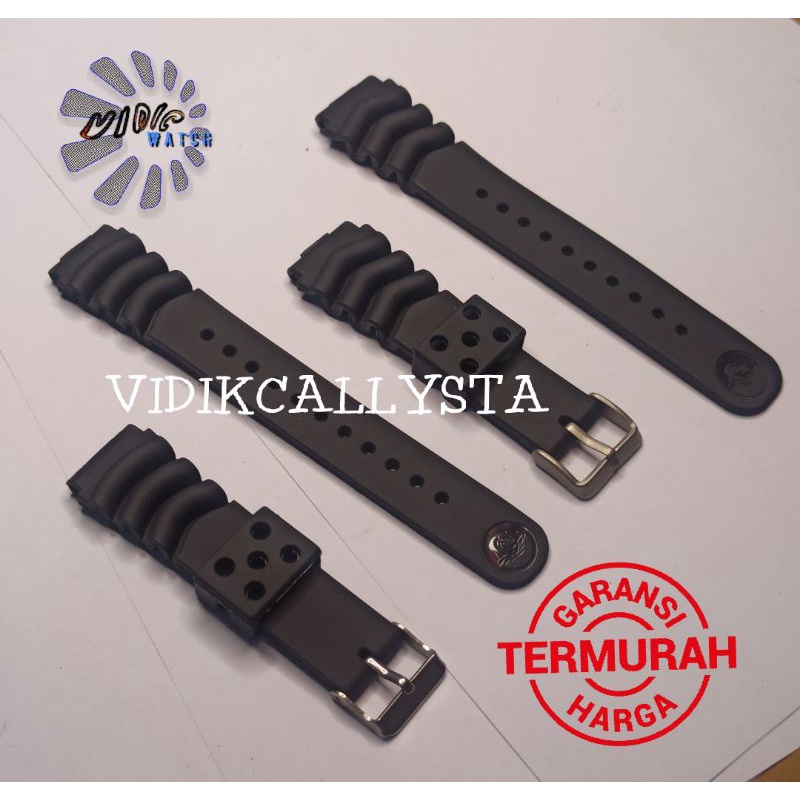 STRAP TALI RUBBER SEIKO DIVER / CITIZEN PROMASTER / CASIO DIVER 20 22 MM LIMITED EDITION 20mm 22mm