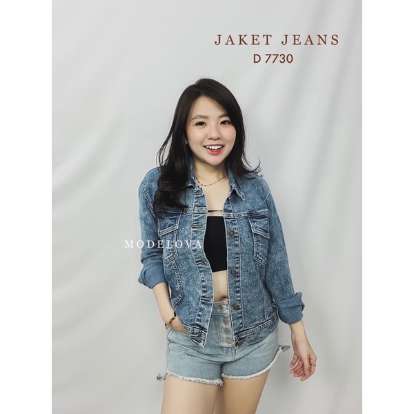 MDLV ~ Jaket Jeans D 7730 Jaket Jeans Cewek Jaket Jeans Premium Jaket Jeans Import Good Quality Women Jeans Jaket Fashion Import