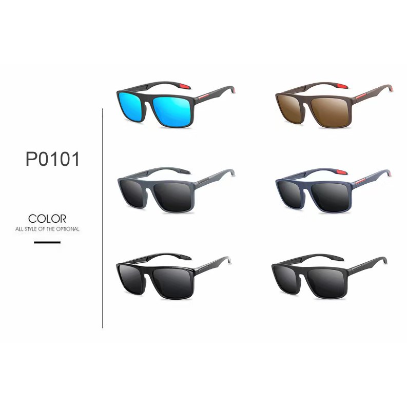 Classic Sports Uv400 Polarized Square Shades Sunglasses for Men