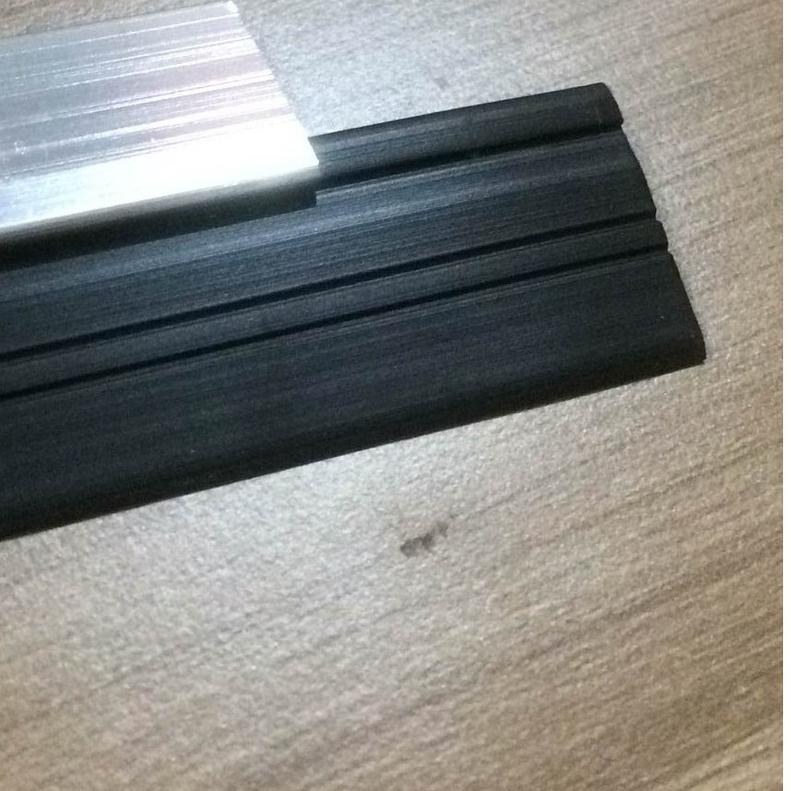 ✺ Door Rubber Seal Penutup Celah Pintu Door Bottom Rubber Seal Lis Pintu Karet Aluminium Silver ❊