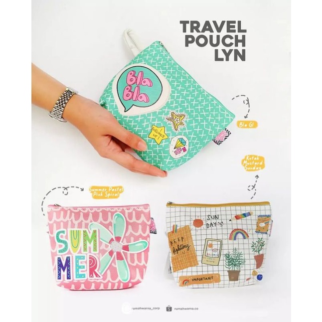 Pouch Motif Multifungsi Rumah Warna