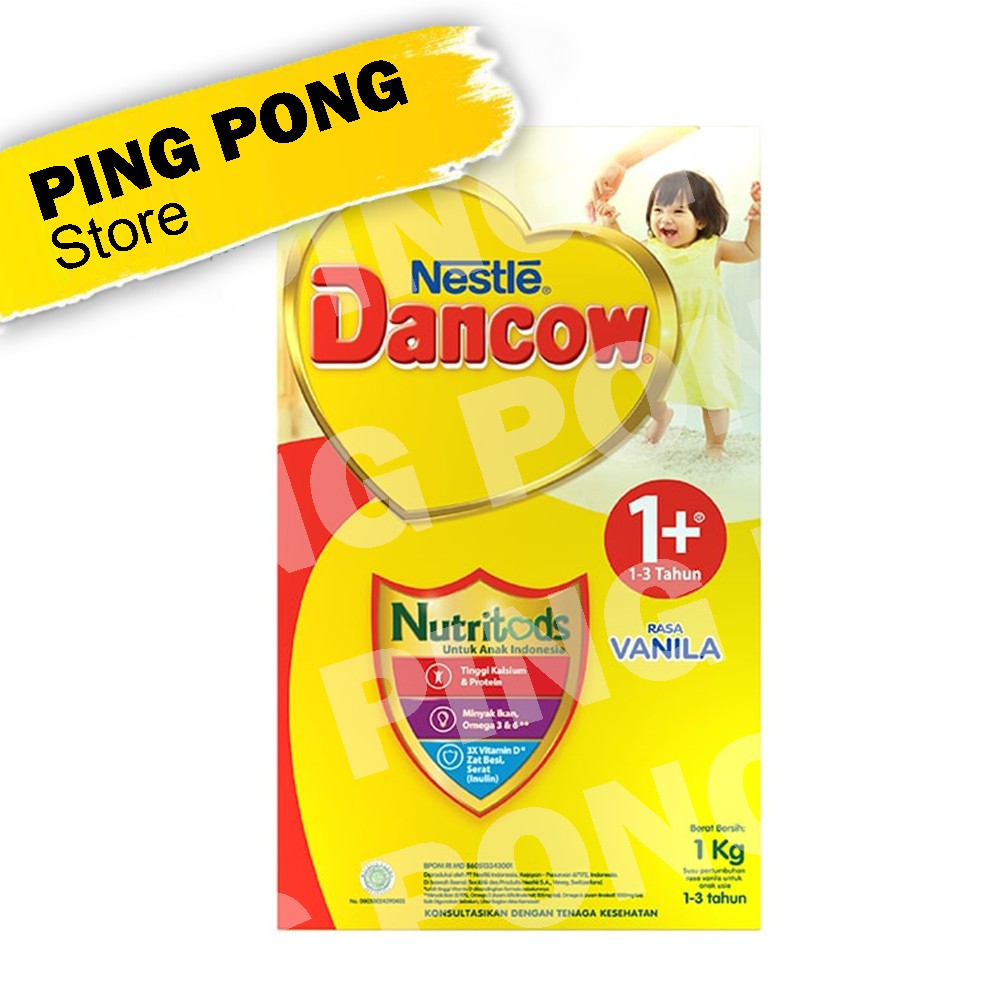 Dancow 1+ Vanilla / Madu / Coklat 800gr + Gratis Buku Dongeng - PING PONG - ED Juli 2021