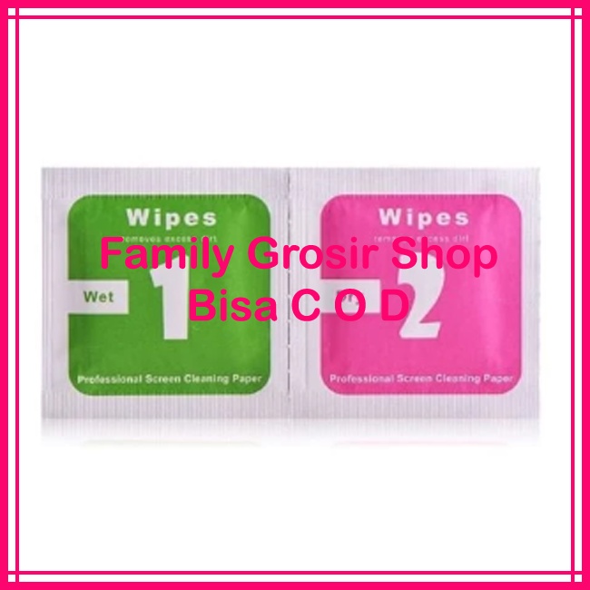 (20pcs) TISU PEMBERSIH LAYAR - TISSUE TEMPERED GLASS